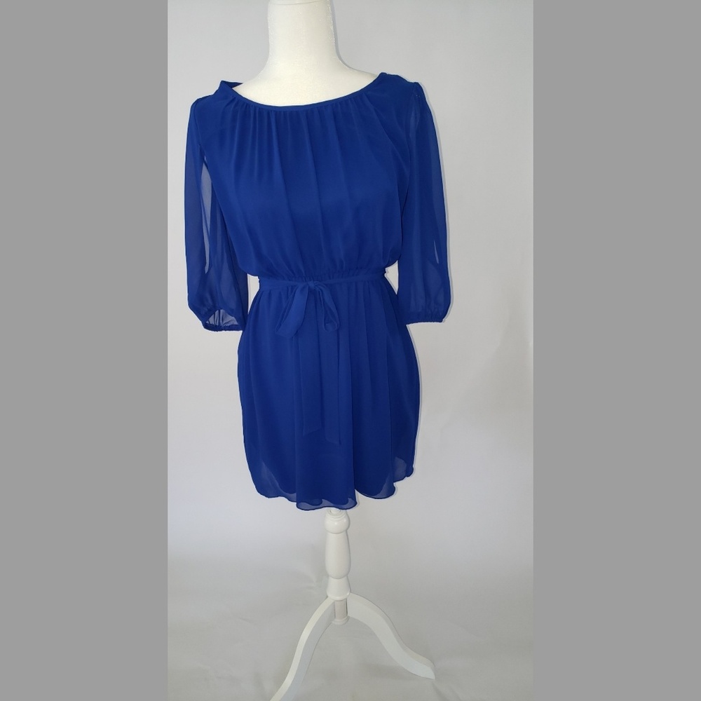 Cute Sweet Storm Royal Blue Dress